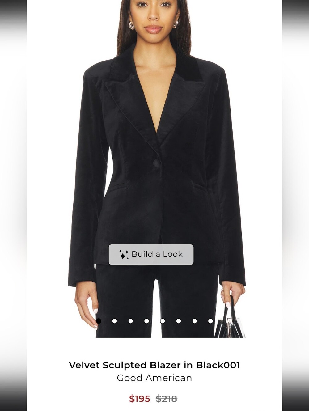 Black velvet blazer